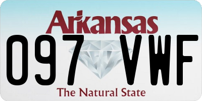 AR license plate 097VWF