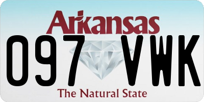 AR license plate 097VWK
