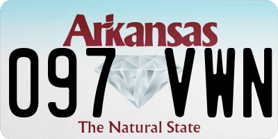 AR license plate 097VWN