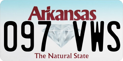 AR license plate 097VWS