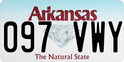 AR license plate 097VWY