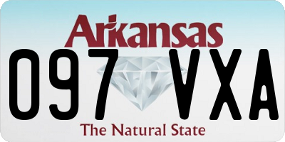 AR license plate 097VXA