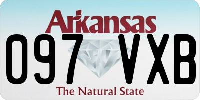 AR license plate 097VXB