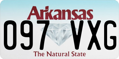 AR license plate 097VXG