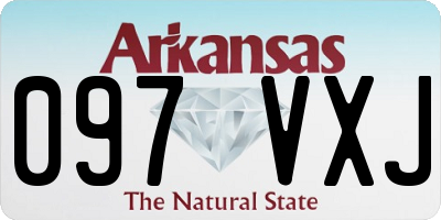 AR license plate 097VXJ