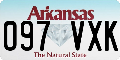 AR license plate 097VXK