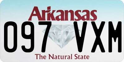 AR license plate 097VXM