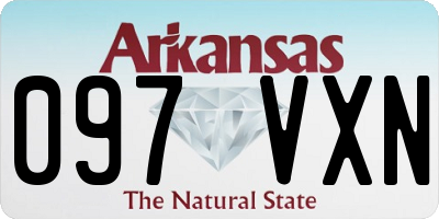 AR license plate 097VXN