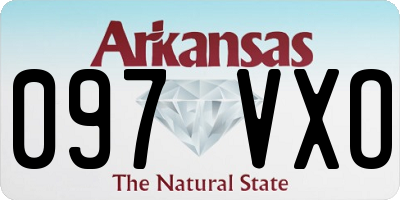 AR license plate 097VXO