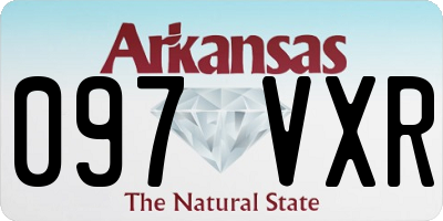 AR license plate 097VXR