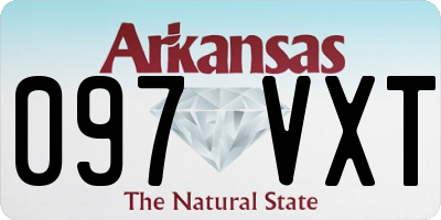 AR license plate 097VXT