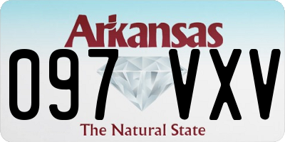 AR license plate 097VXV
