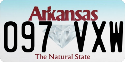 AR license plate 097VXW