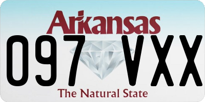 AR license plate 097VXX
