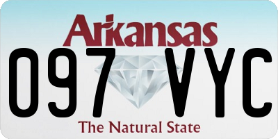 AR license plate 097VYC