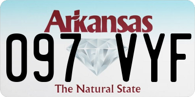 AR license plate 097VYF