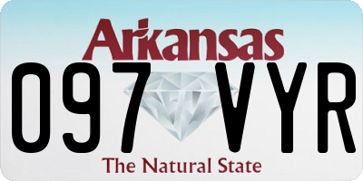 AR license plate 097VYR