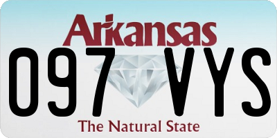 AR license plate 097VYS