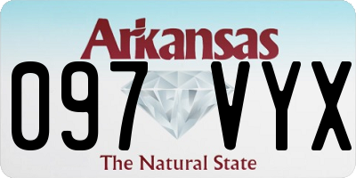 AR license plate 097VYX