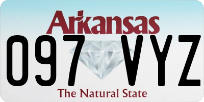 AR license plate 097VYZ