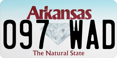 AR license plate 097WAD