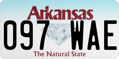 AR license plate 097WAE