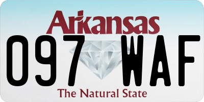 AR license plate 097WAF