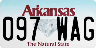 AR license plate 097WAG