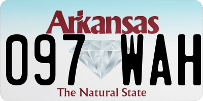 AR license plate 097WAH