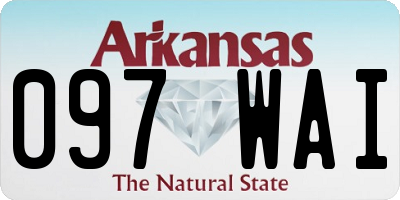 AR license plate 097WAI