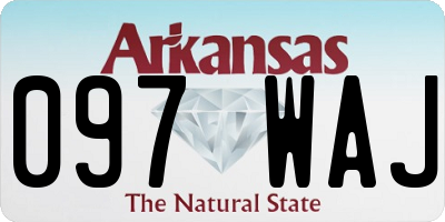 AR license plate 097WAJ