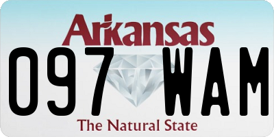 AR license plate 097WAM