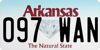 AR license plate 097WAN