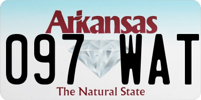 AR license plate 097WAT