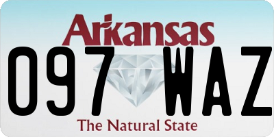 AR license plate 097WAZ