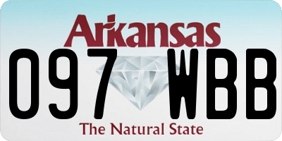 AR license plate 097WBB