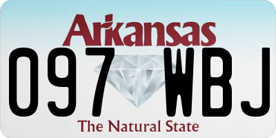 AR license plate 097WBJ