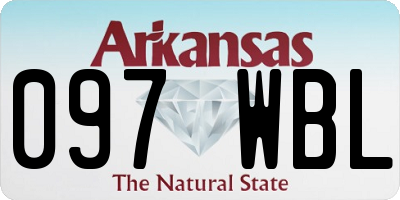 AR license plate 097WBL