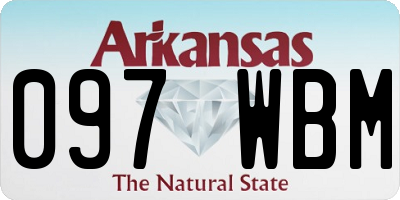 AR license plate 097WBM