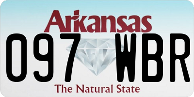 AR license plate 097WBR