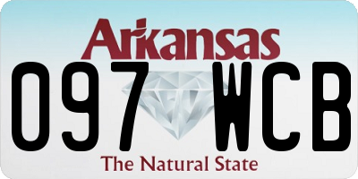 AR license plate 097WCB