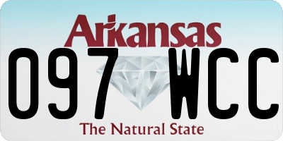 AR license plate 097WCC