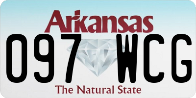 AR license plate 097WCG