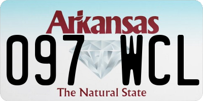 AR license plate 097WCL