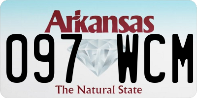 AR license plate 097WCM