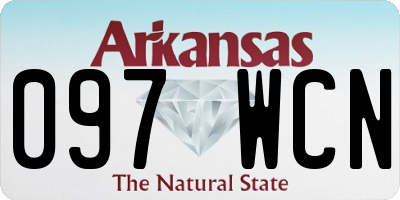 AR license plate 097WCN