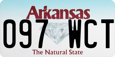 AR license plate 097WCT