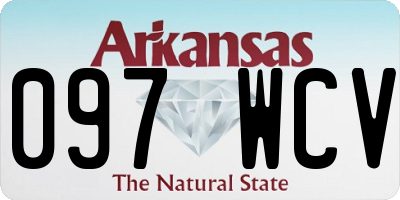 AR license plate 097WCV