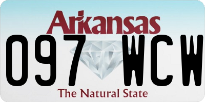 AR license plate 097WCW
