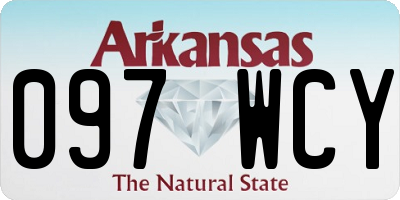 AR license plate 097WCY
